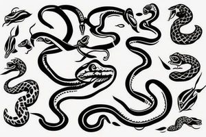 Snake swallowing itself tattoo idea
