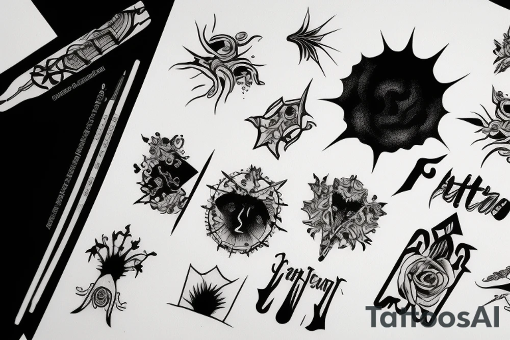 Fate on the line tattoo idea