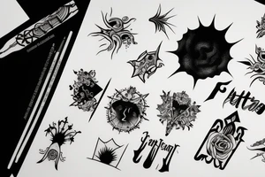 Fate on the line tattoo idea