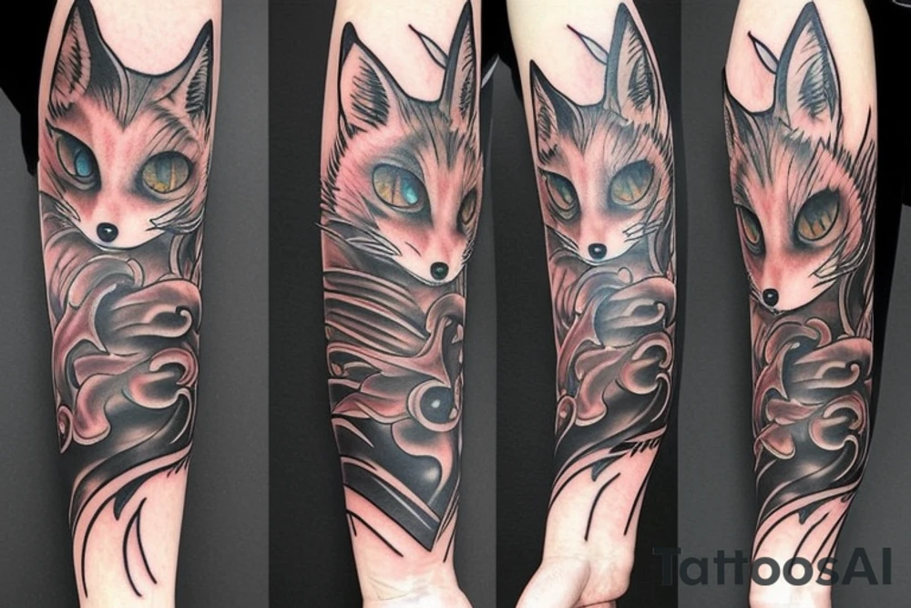 9 tails fox tattoo idea