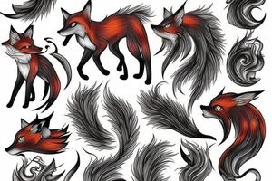 9 tails fox tattoo idea