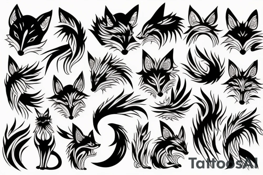 9 tails fox tattoo idea