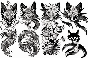9 tails fox tattoo idea