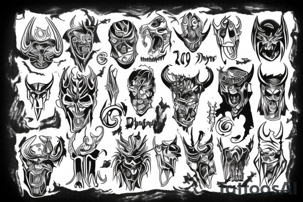 1990s devil tattoo idea