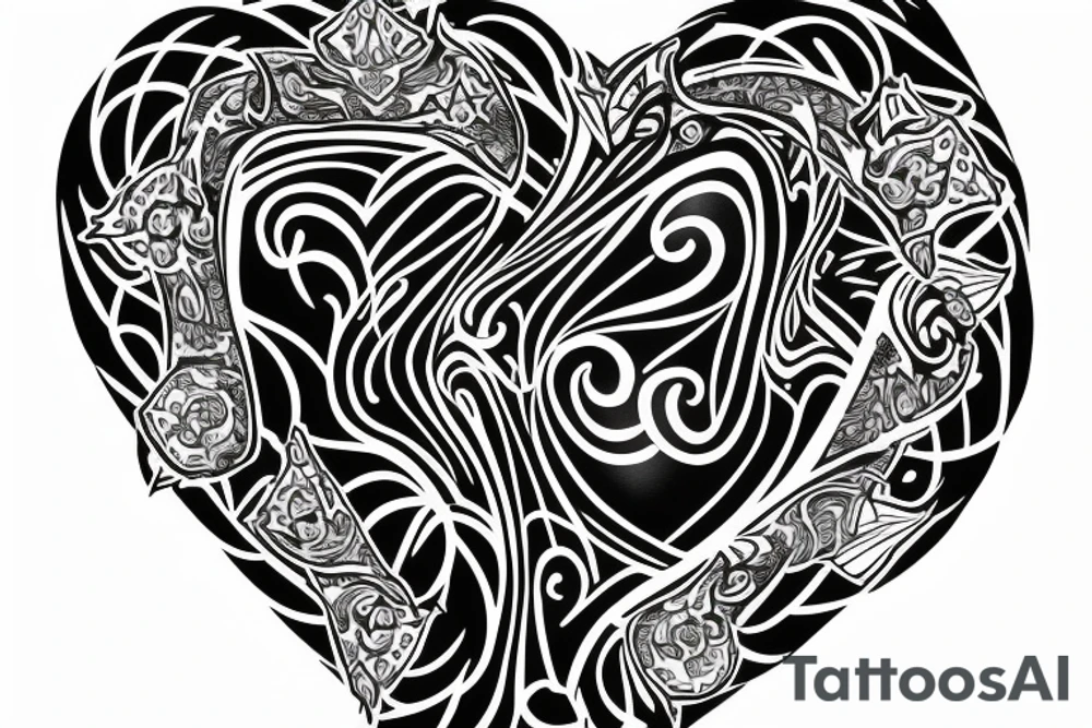 king of heart tattoo idea
