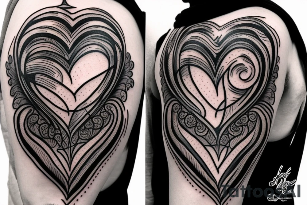 king of heart tattoo idea