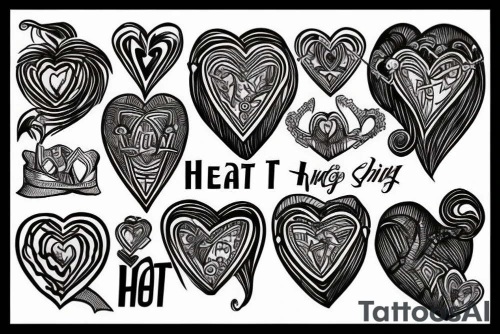 king of heart card tattoo idea