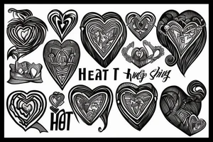 king of heart card tattoo idea