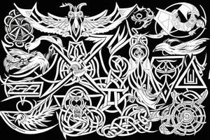 Viking beserker, with 2 no ravens tattoo idea