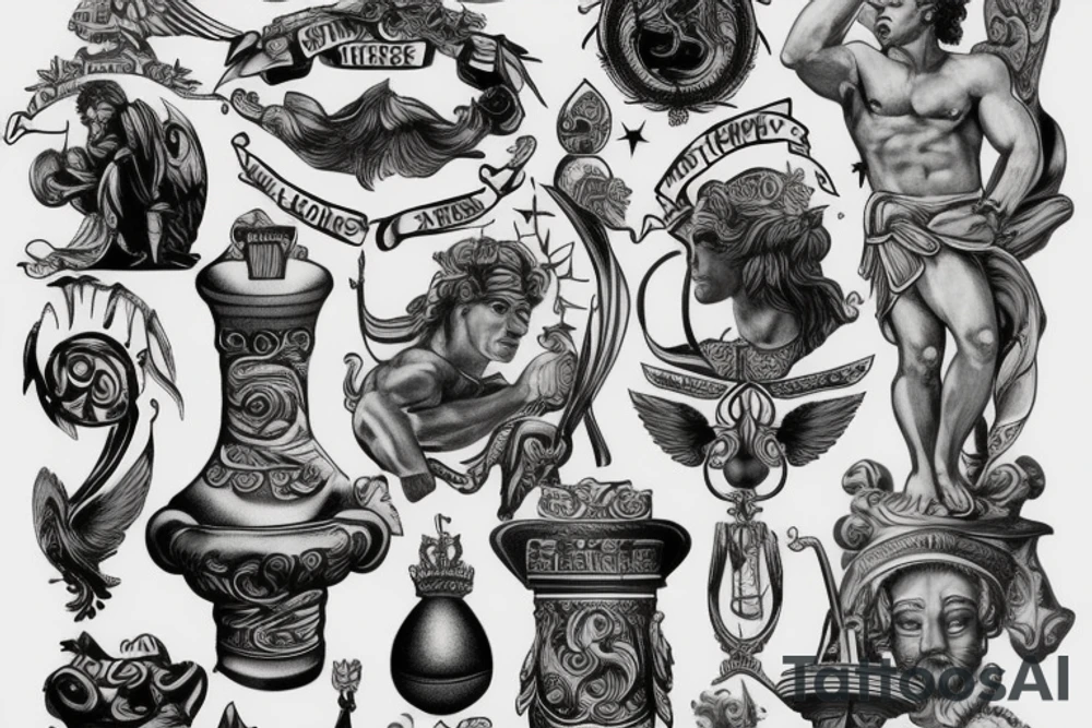 greek god Hercules tattoo idea
