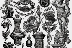 greek god Hercules tattoo idea