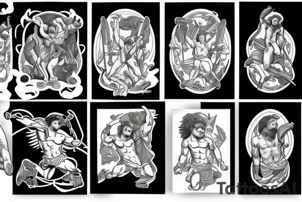 greek god Hercules tattoo idea