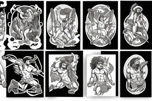 greek god Hercules tattoo idea
