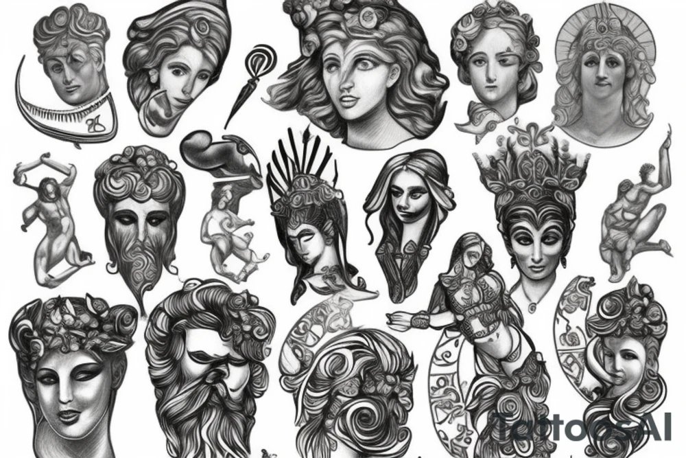 greek god tattoo idea