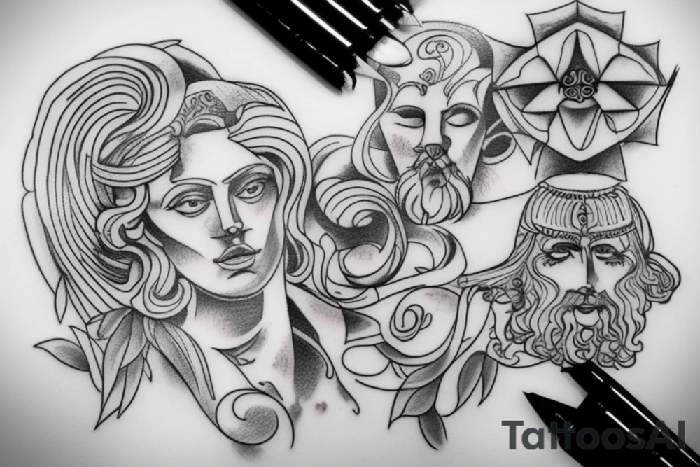 greek god tattoo idea