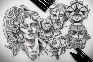 greek god tattoo idea