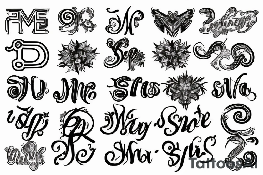 My initial S and my partners initial J tattoo idea