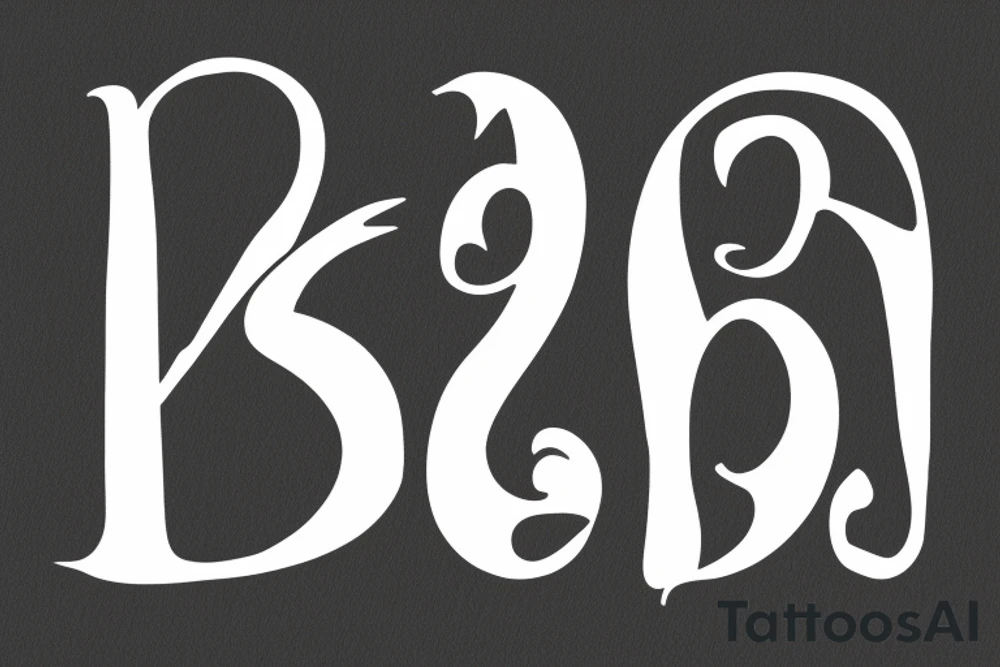 My initial S and my partners initial J tattoo idea