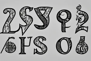 My initial S and my partners initial J tattoo idea
