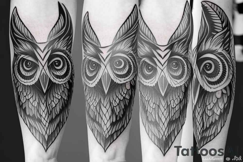 White owl tattoo idea