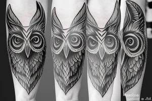 White owl tattoo idea
