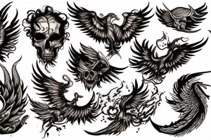 Phenix flamme tattoo idea
