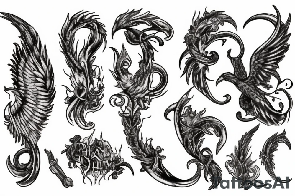 Phenix flamme tattoo idea
