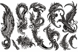 Phenix flamme tattoo idea