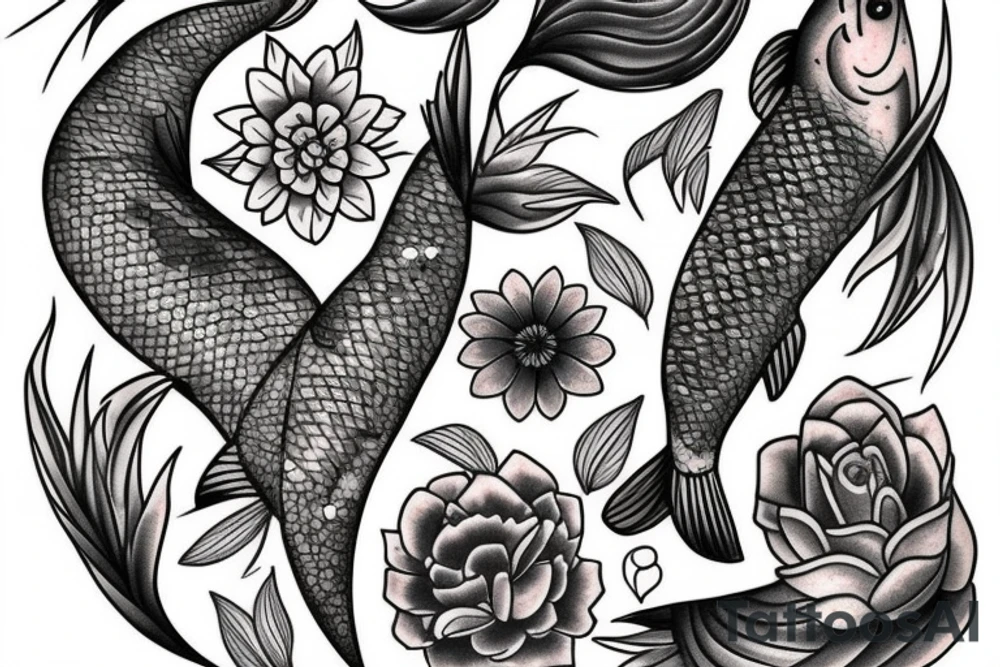 Carpe koi tattoo idea