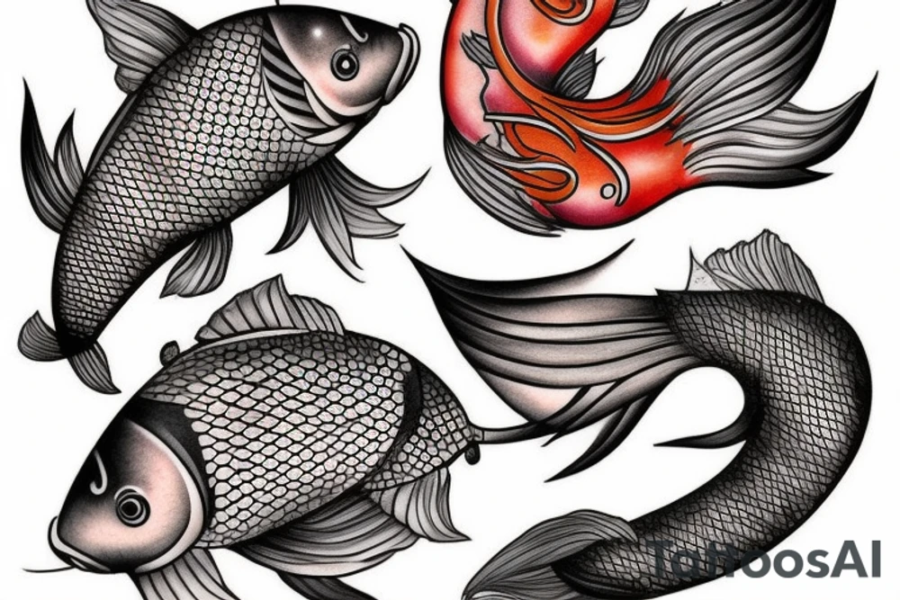 Carpe koi tattoo idea