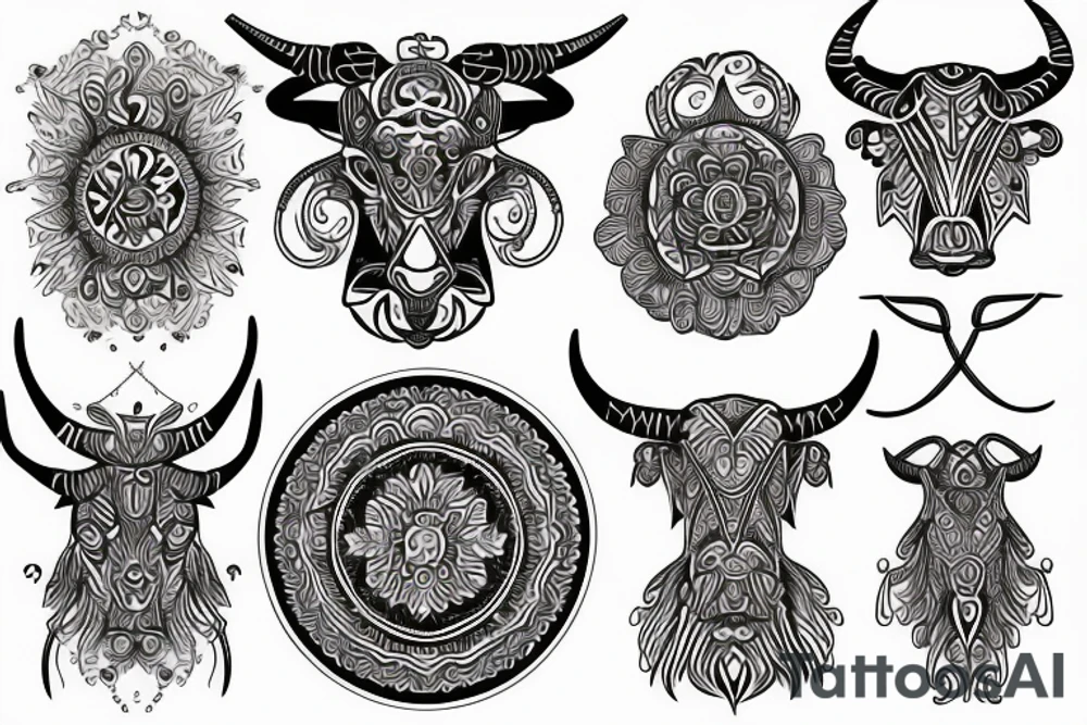 taurus horoscope tattoo idea