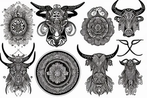 taurus horoscope tattoo idea