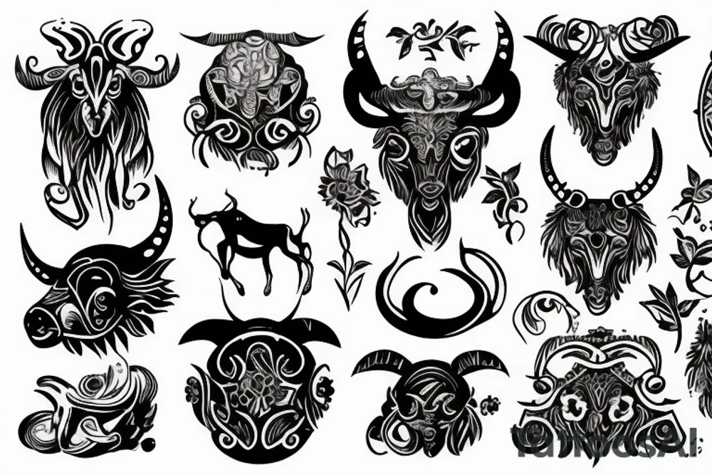 taurus horoscope tattoo idea