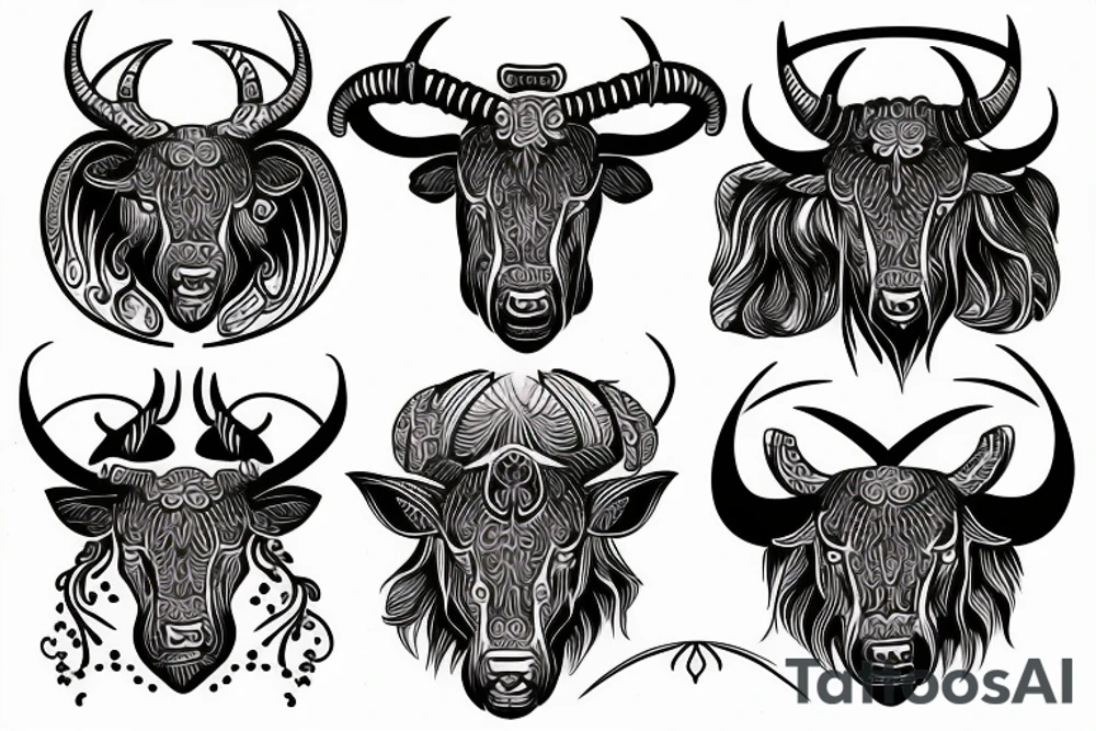 taurus horoscope tattoo idea