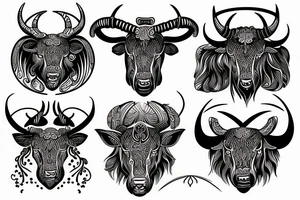 taurus horoscope tattoo idea