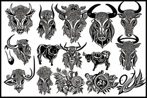 taurus horoscope tattoo idea