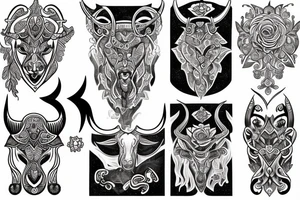 taurus horoscope tattoo idea