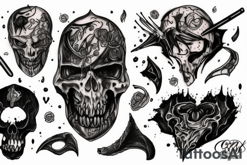 Guts and blood tattoo idea