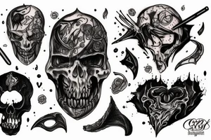 Guts and blood tattoo idea
