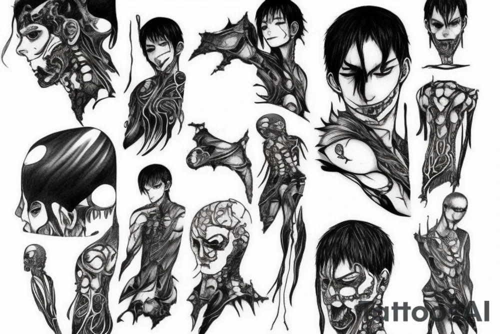 Guts and blood tattoo idea