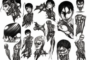 Guts and blood tattoo idea