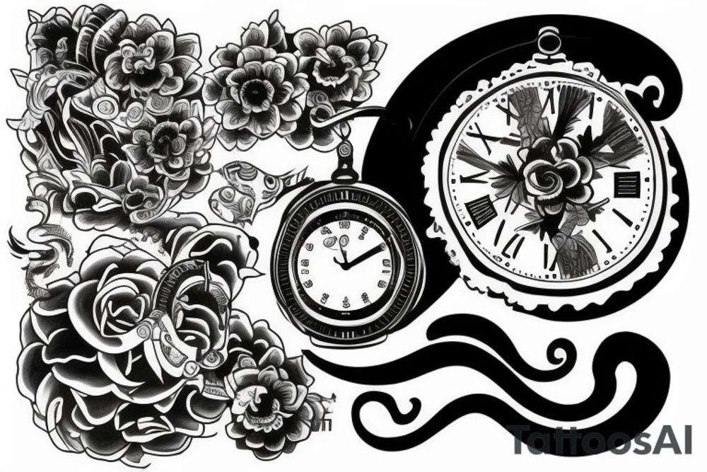 Time is illusion tattoo idea