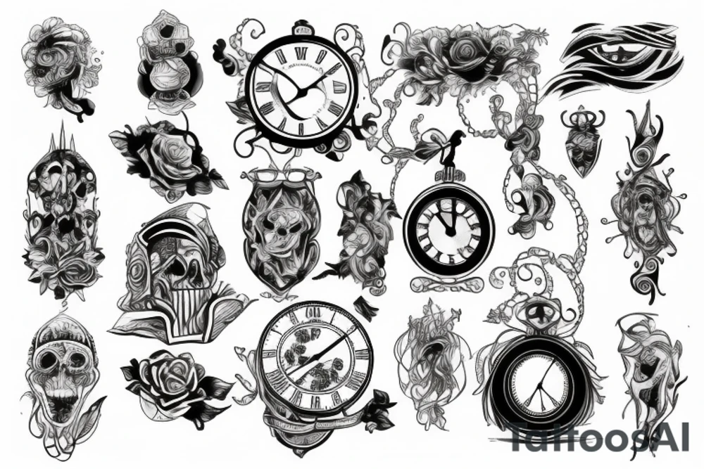 Time is a illusion tattoo idea