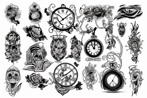 Time is a illusion tattoo idea