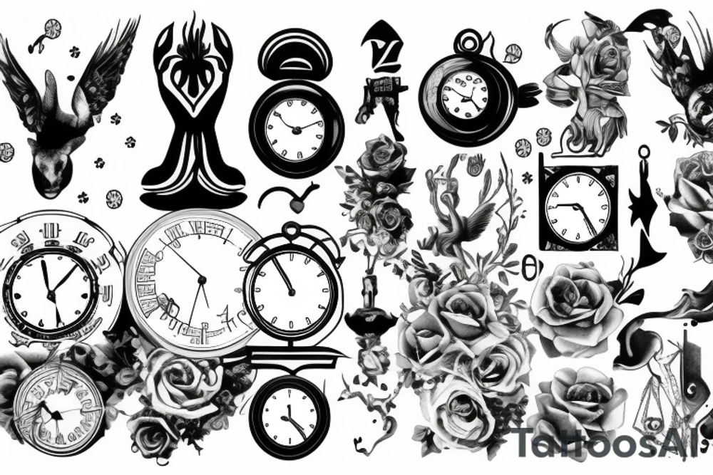 Time is a illusion tattoo idea