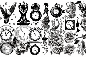 Time is a illusion tattoo idea