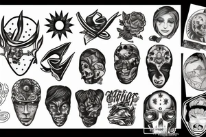 Trip to Mars tattoo idea