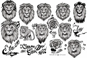 Simba lion king tattoo idea