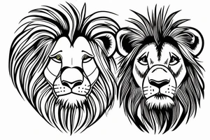 Simba lion king tattoo idea