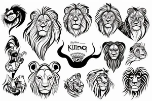 Lion king tattoo idea